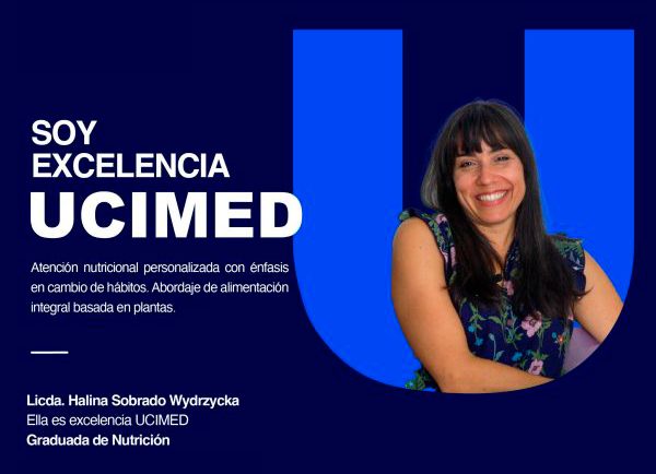 Lic Halina Sobrado Wydrzycka, graduada de Nutrición, es excelencia UCIMED