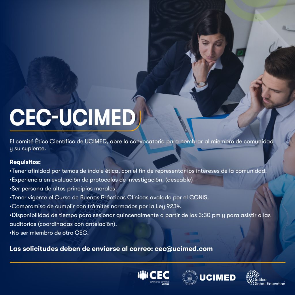 Requisitos para ingresar al CEC-UCIMED 